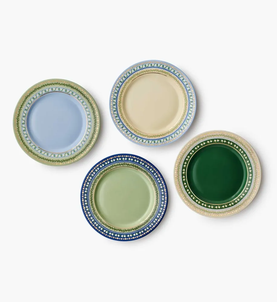 Delphine Porcelain Dessert Plate Set