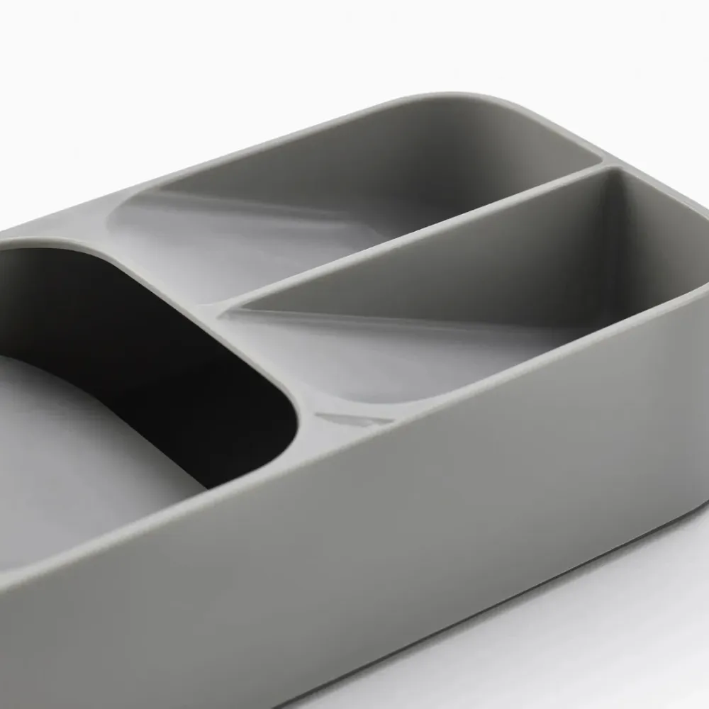 DrawerStore™ Grey Compact Cutlery Organiser