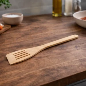 Drvena kuhač / spatula s prorezima – 30cm 🌿