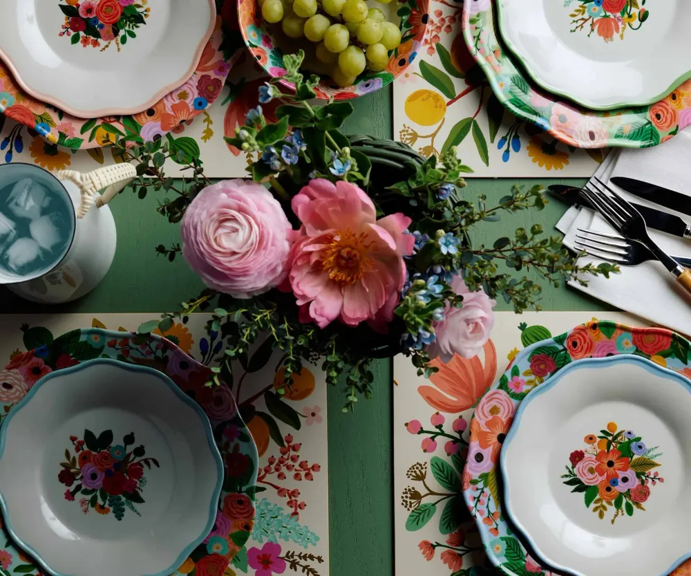 Garden Party Melamine Assorted Dessert Plates