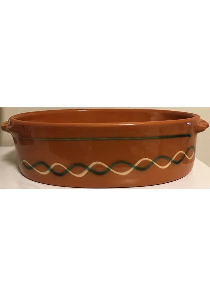 Glazed pot Tavce No.5 36x24x9 cm