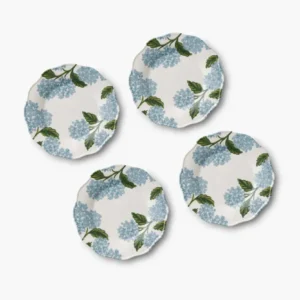 Hydrangea Melamine Dessert Plates