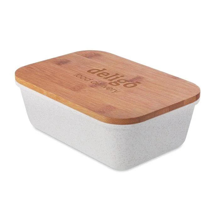 Lunch box s poklopcem od bambusa