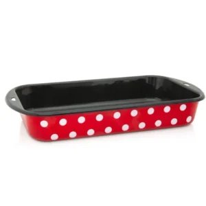 Metalac WHITE DOTS Baking tray 34cmx20cm