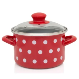 Metalac WHITE DOTS Deep pot 20cm/4l