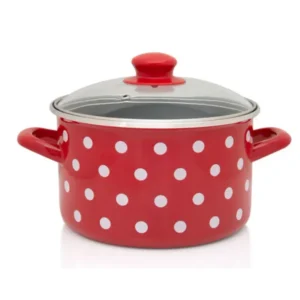 Metalac WHITE DOTS Deep pot 24cm/6.75l