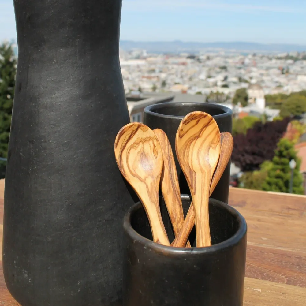 Olive Wood Spoons, Large Set 4