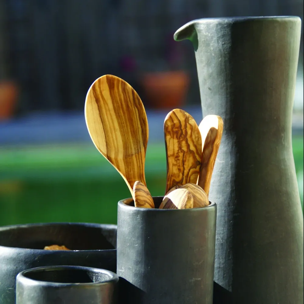 Olive Wood Spoons, Large Set 4