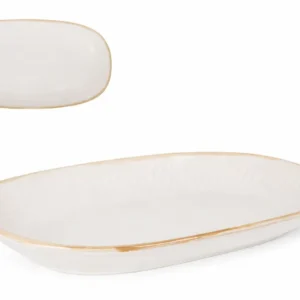 Ovalni pladanj 30cm Beige