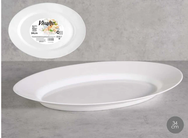 Ovalni pladanj 35 cm - za posluživanje - opal - arkopal