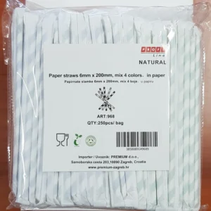 Papirnate slamke pojedinačno pakirane 250/1