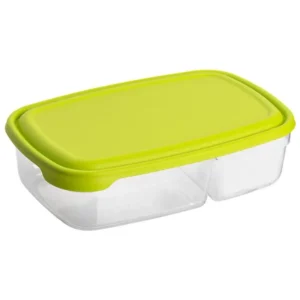 Plastic food storage container lid 0,5L+0,3L Stilo / Green
