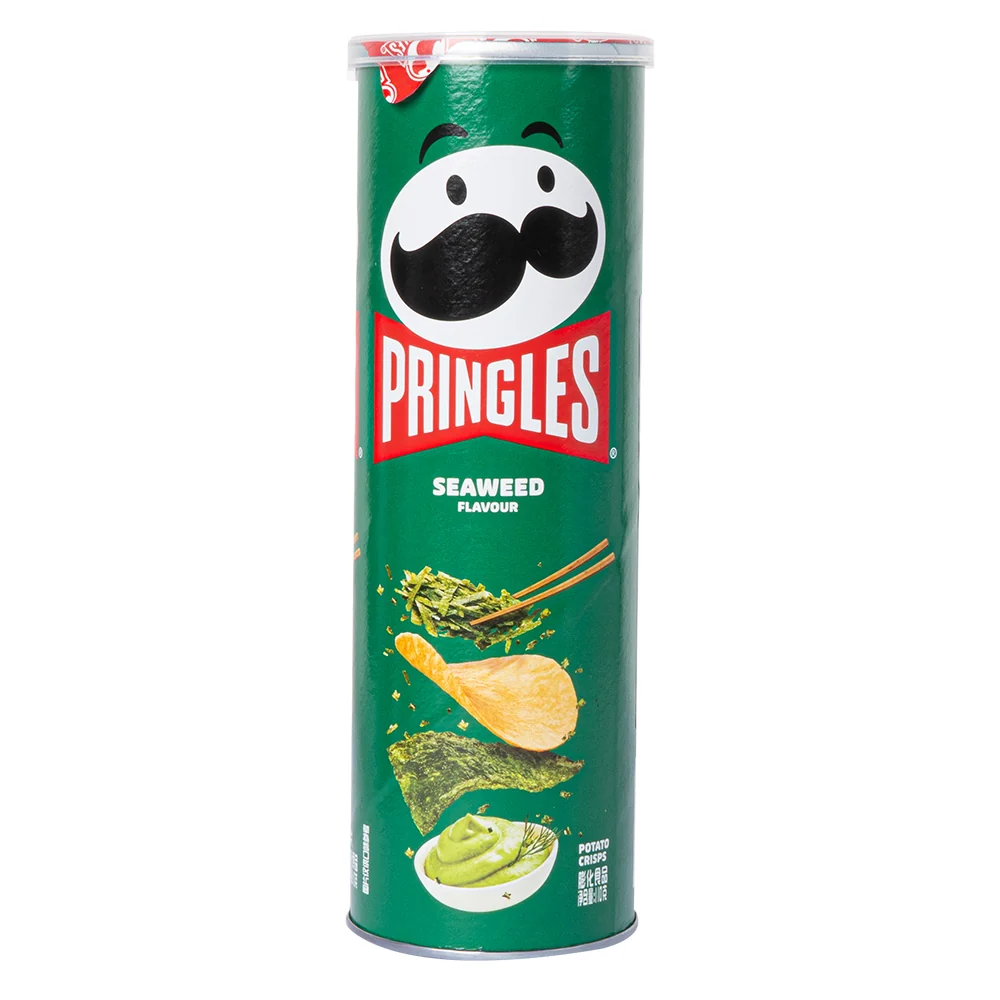 Pringles Seaweed, čips s okusom algi 110g
