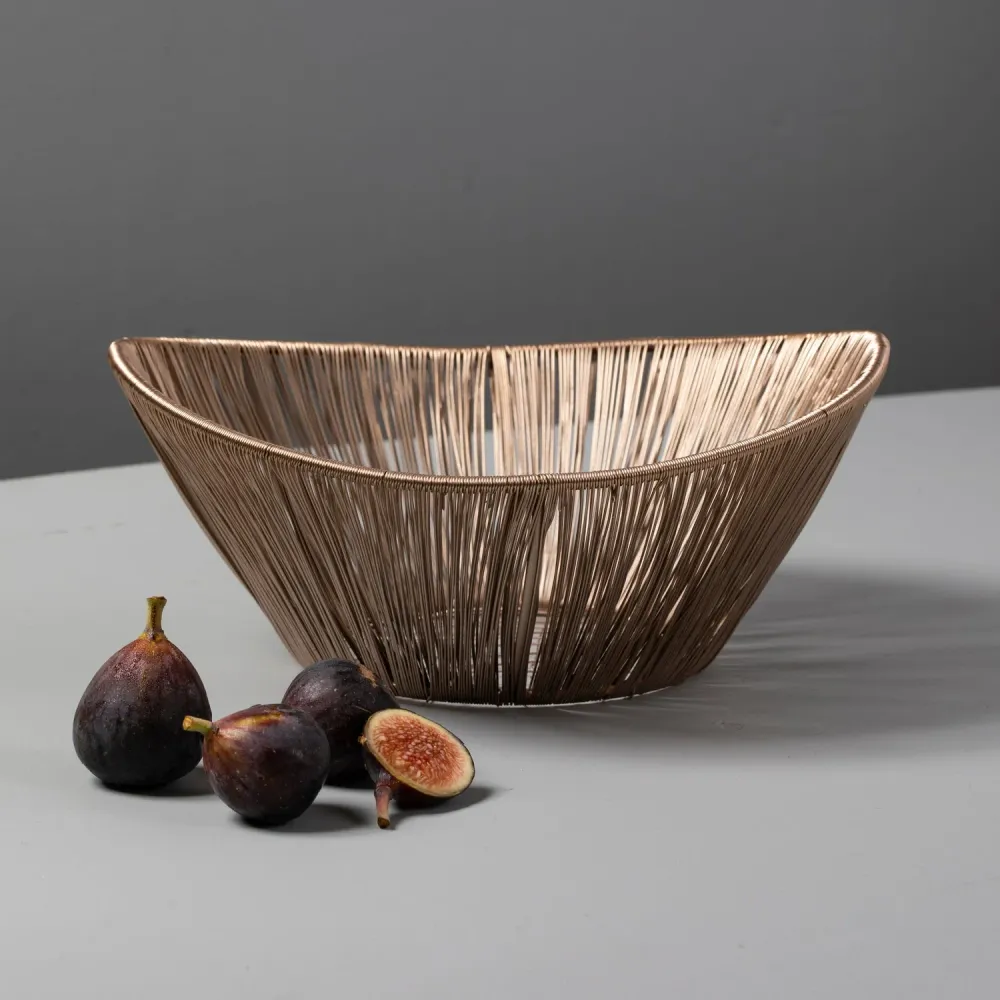 Rosé Rhythm Wire Basket