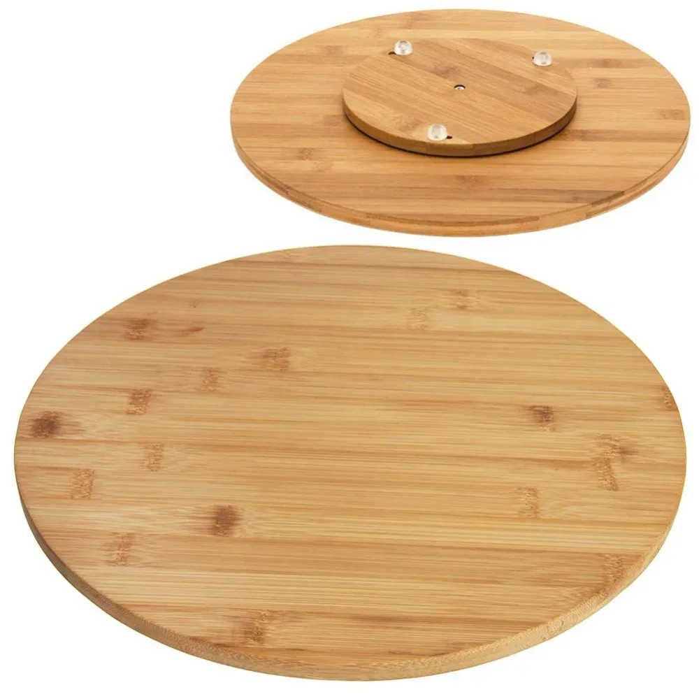 Rotirajuć poslužavna daska – bambus – Ø 35 cm