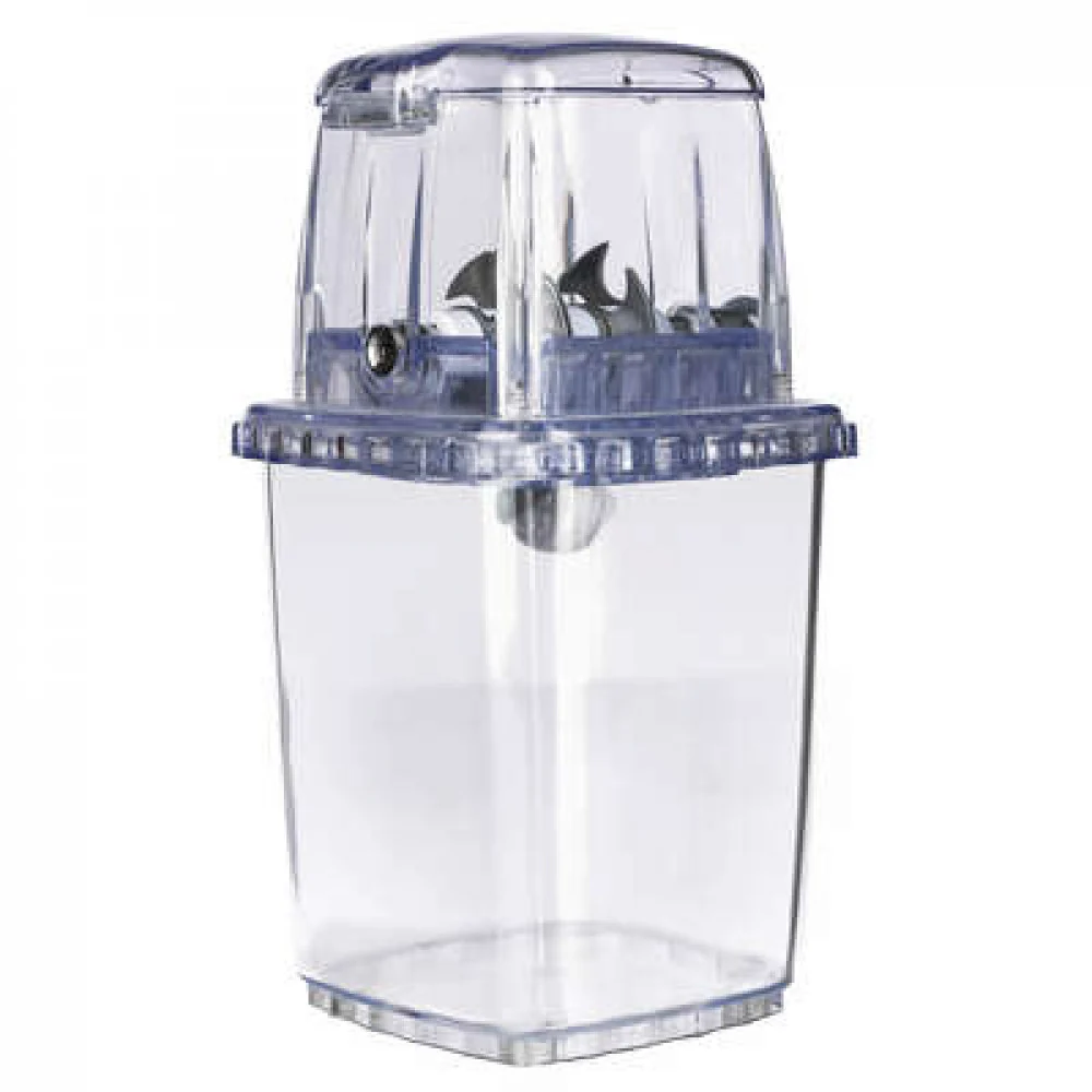 🧊 Ručna drobilica leda – inox oštrice, prozirni spremnik 24 cm