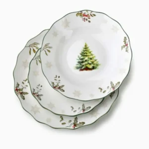 🎄 SANTA LILA set tanjura – 3 kom (26,3 / 22,5 / 20,5 cm)