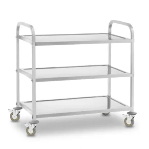 🛒 Servirna kolica inox – 3 police, nosivost do 500 kg