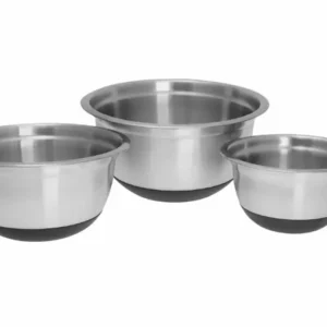 Set od 3 čelične posude s neklizajućom podlogom – 1.6L, 3L i 5L