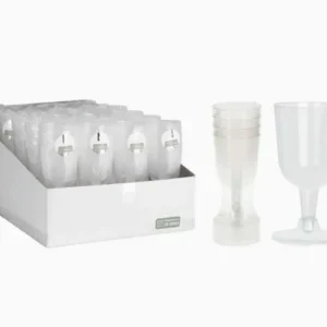 Set 4 čše za vino plastične - 160ml