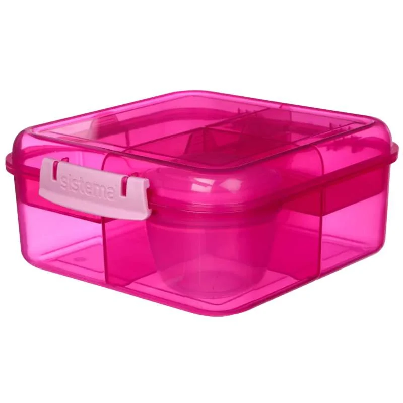 Sistema Kutija za ručak - Bento Cube Lunch - 1.25L - Roza