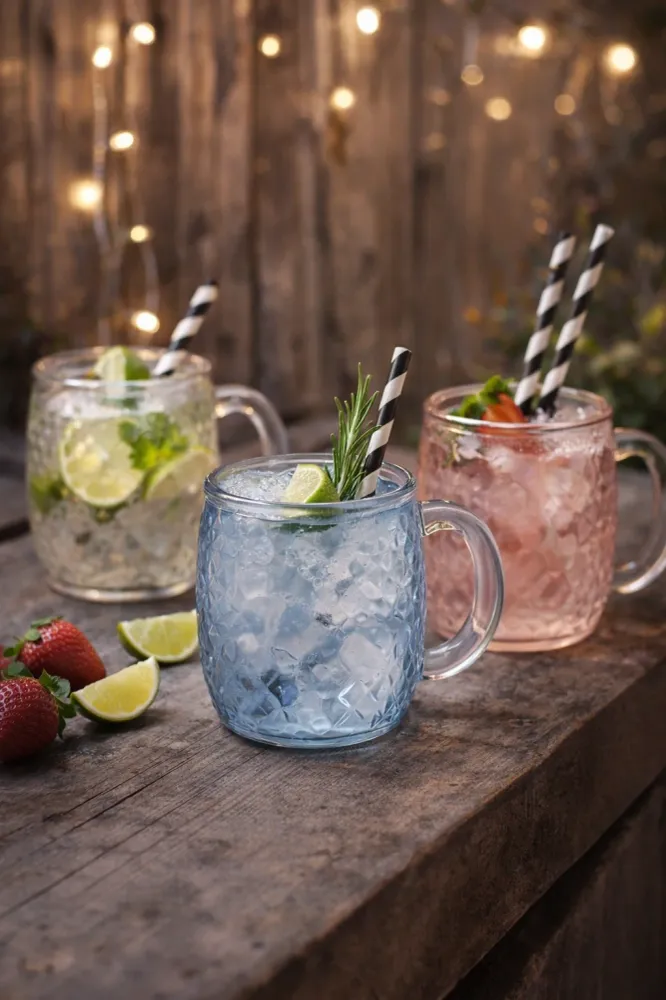 Stakleni Moscow Mule - 3 boje