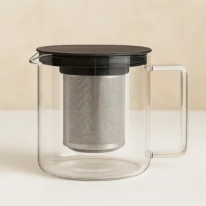 Stakleni vrč SIMAX FROM 1.3 L s metalnim cjedilom 18,1 × 13,9 cm 🇨🇿