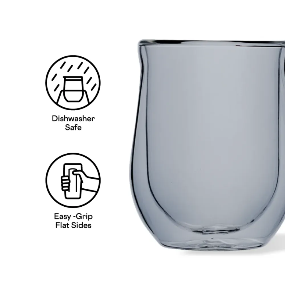 Stemless Glass Set 2 - Grey