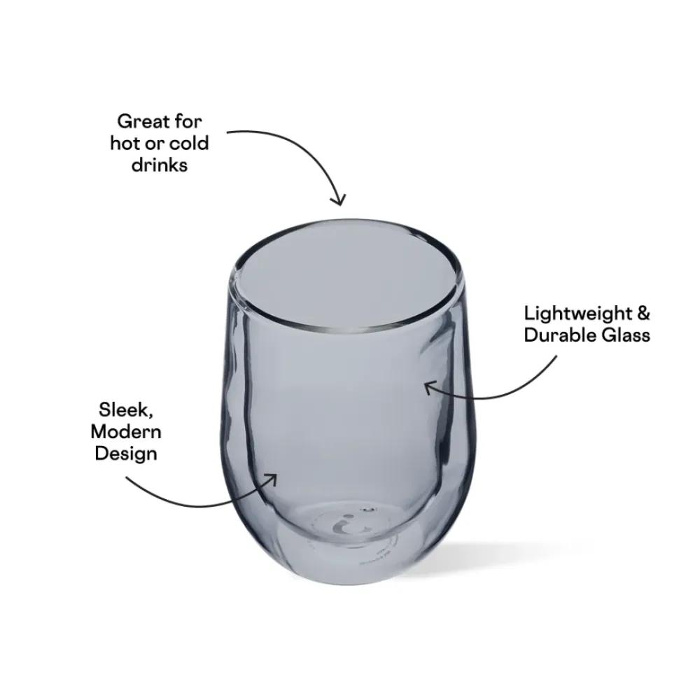 Stemless Glass Set 2 - Grey