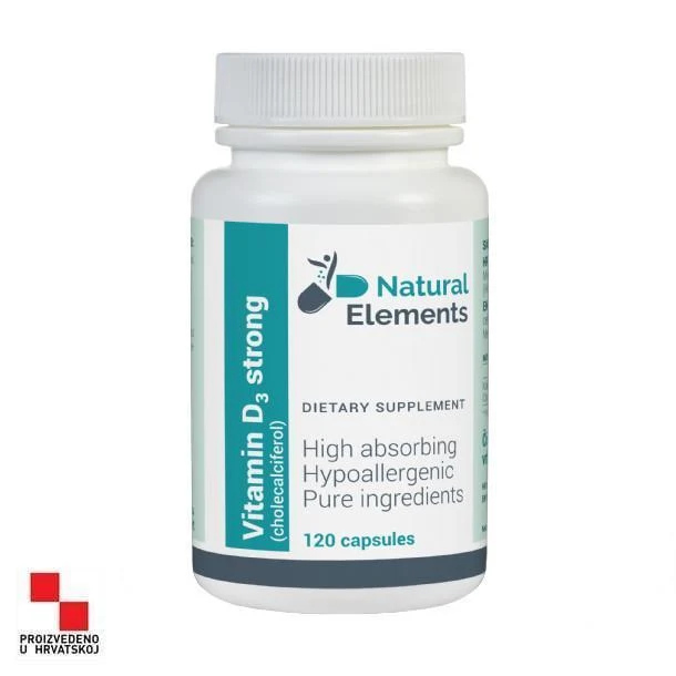 Vitamin D3 strong Natural Elements 120 kapsula