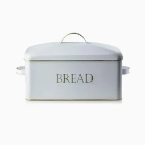 WHITE VINTAGE kutija za kruh breadbox 39 × 18 × 21 cm – bijela 🤍