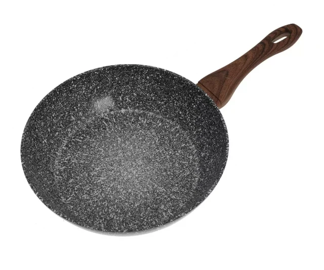 Wok tava s poklopcem - 24 cm - Grey Marble