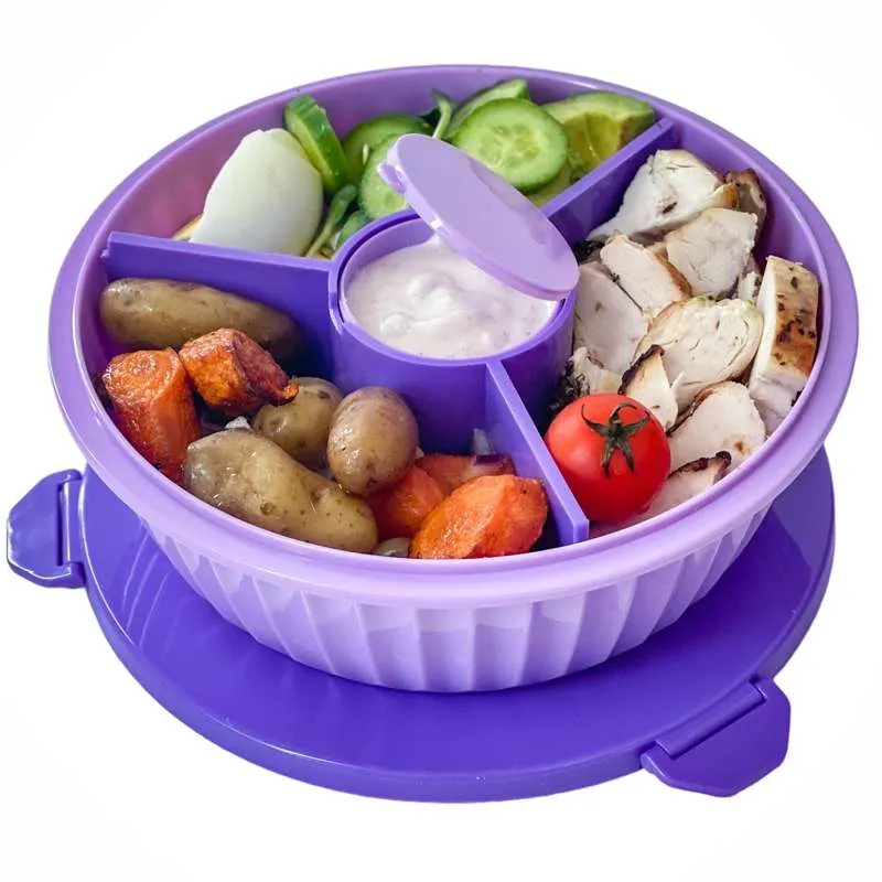 Yumbox Kutija za ručak - Poke Love Bowl - 4 odjeljka - Maui Purple