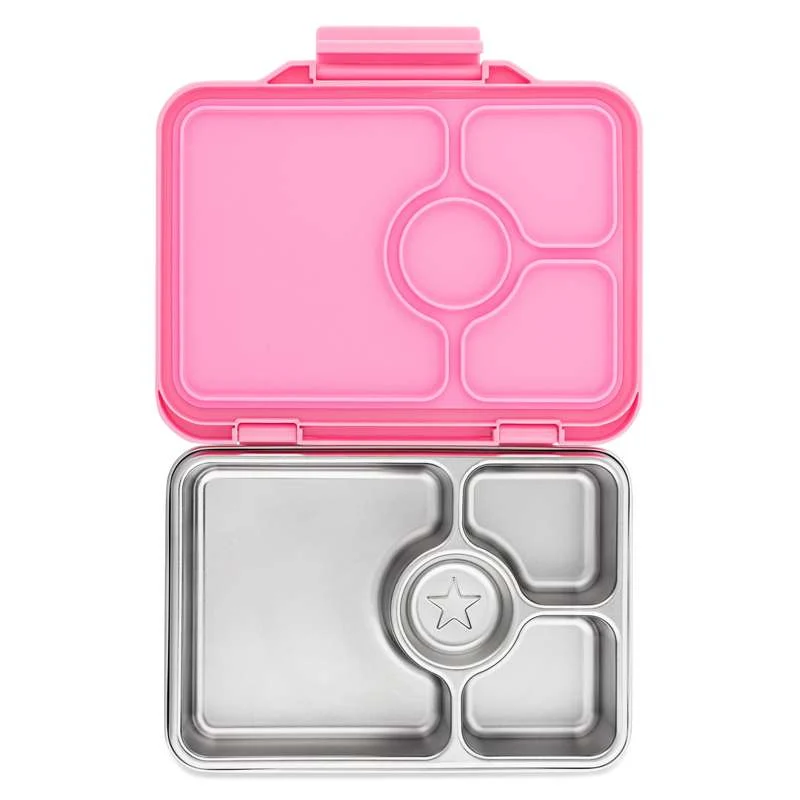 Yumbox Kutija za ručak - Presto nehrđajući čelik - 4 odjeljka - Versaille Rose