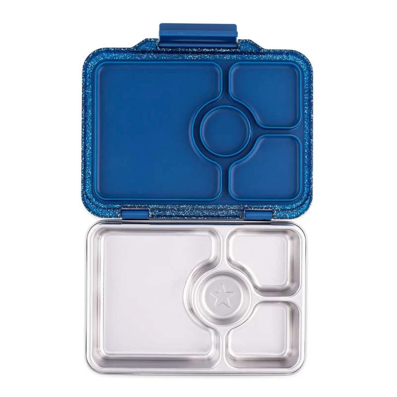 Yumbox Kutija za ručak - Presto nehrđajući čelik - 4 odjeljka - Twilight Blue Glitter
