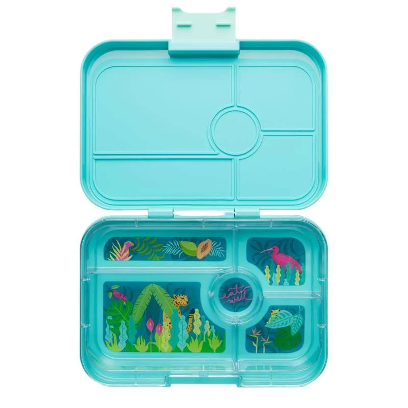 Yumbox Kutija za ručak - Tapas XL - 5 odjeljaka - Antibes plava/Džungla pastelna