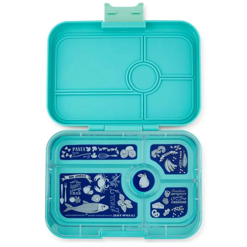 Yumbox Kutija za ručak - Tapas XL - 5 odjeljaka - Antibes Blue/Bon Appetit