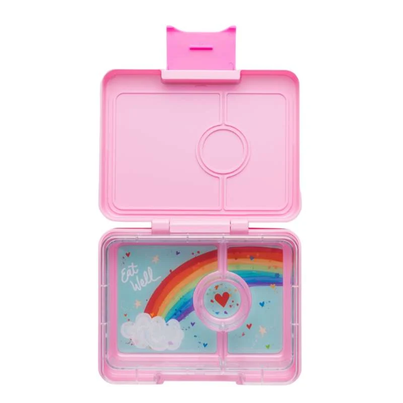 Yumbox Kutija za užinu - Minisnack - 3 odjeljka - Power Pink/Rainbow
