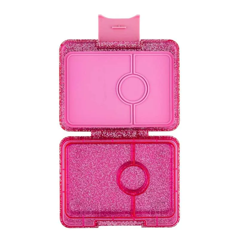 Yumbox Kutija za užinu - Minisnack - 3 odjeljka - Sparkle Rose Glitter