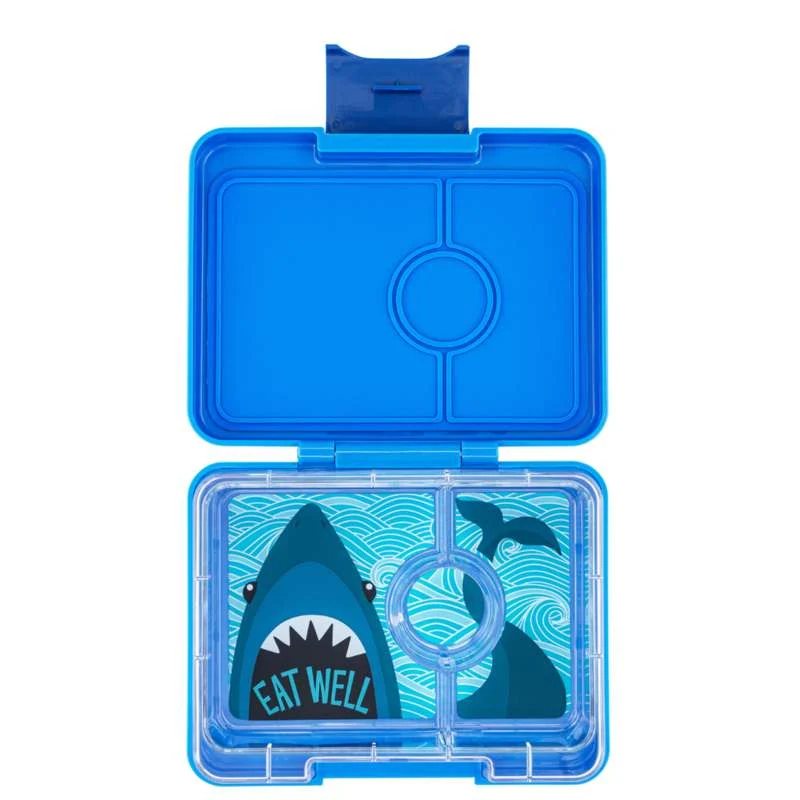 Yumbox Kutija za užinu - Minisnack - 3 odjeljka - Surf Blue/Shark
