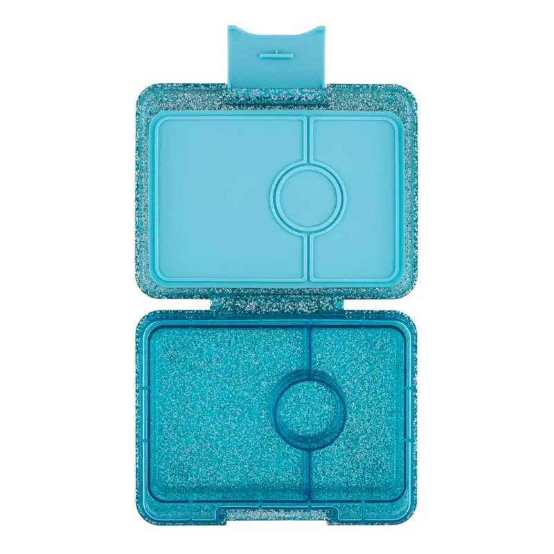 Yumbox Kutija za užinu - Minisnack - 3 odjeljka - Twinkle Aqua Glitter