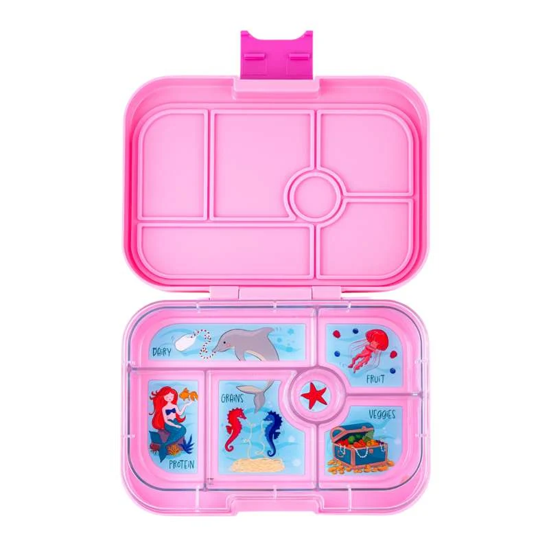 Yumbox Kutija za užinu - Original - 6 odjeljaka - Power Pink/Sirena