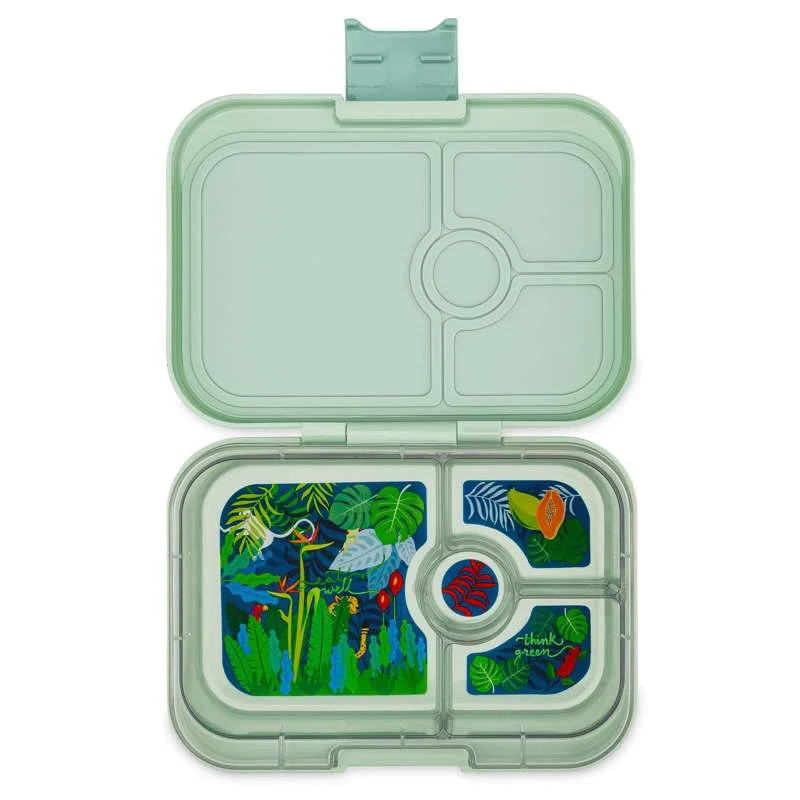 Yumbox Kutija za užinu - Panino - 4 odjeljka - Sage Green/Jungle