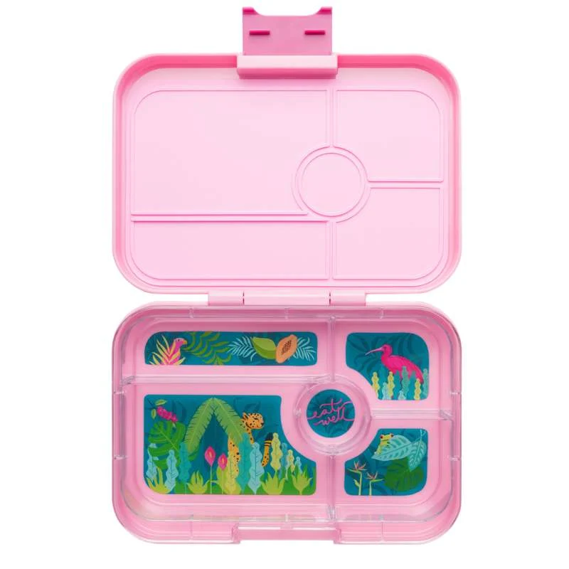 Yumbox Kutija za užinu - Tapas XL - 5 odjeljaka - Capri Pink/Jungle Pastel