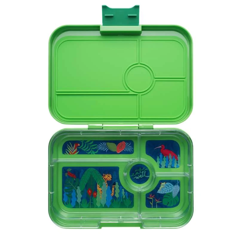 Yumbox Kutija za užinu - Tapas XL - 5 odjeljaka - Jurassic Green/Jungle