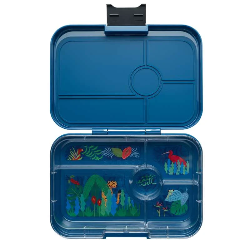 Yumbox Kutija za užinu - Tapas XL - 5 odjeljaka - Monte Carlo plava/Džungla