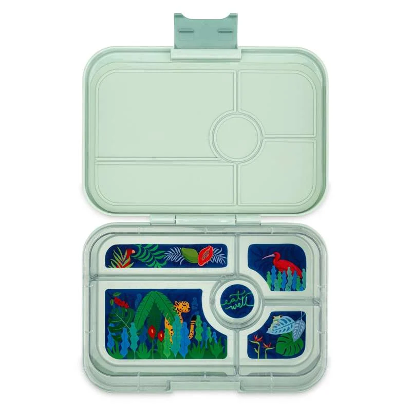 Yumbox Kutija za užinu - Tapas XL - 5 odjeljaka - Pistacija Zeleni/Džungla