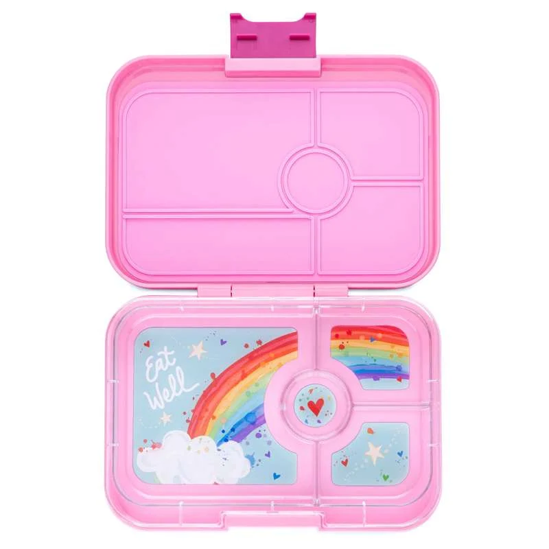 Yumbox Kutija za užinu - Tapas XL - 4 odjeljka - Capri Pink/Rainbow