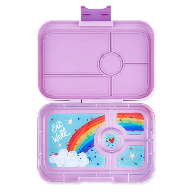 Yumbox Kutija za užinu - Tapas XL - 4 odjeljka - Sevilja Ljubičasta/Duga