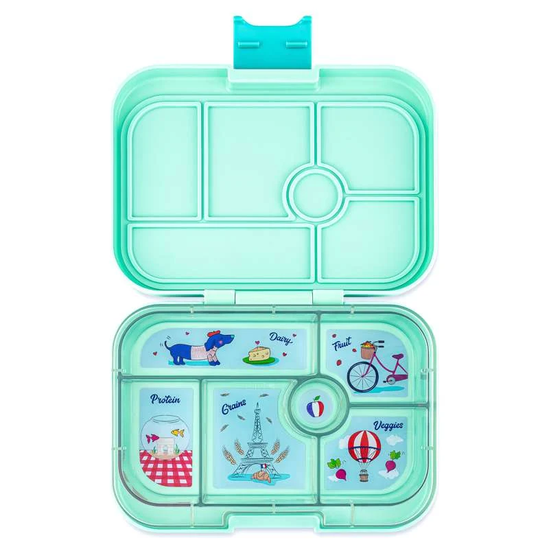 Yumbox Lunch kutija - Original - 6 odjeljaka - Serene Aqua/Pariz